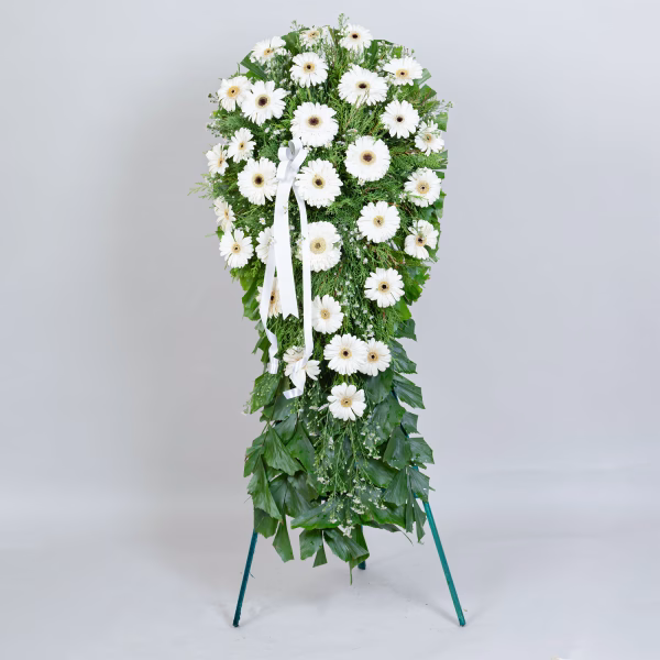 Gerbera Wreath in a Stand