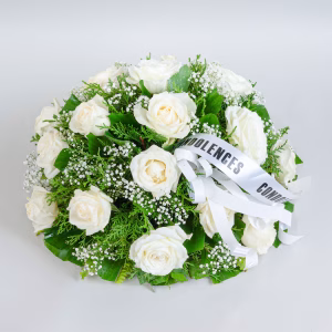 18 White Roses Posey