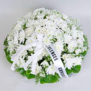 Posey with chrysanthemums